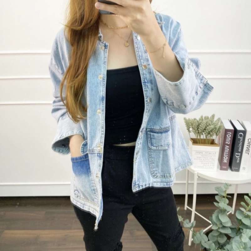 Jaket Jeans - Girlfriend Denim Jacket 
