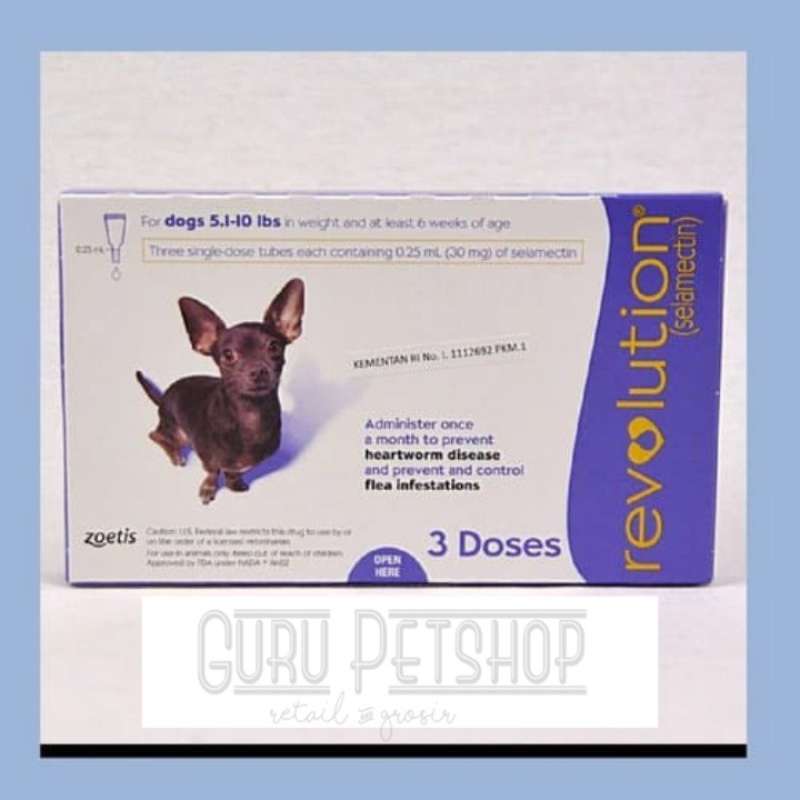 Promo Revolution Purple For Dogs 5 1 10lbs Obat Kutu Revolution