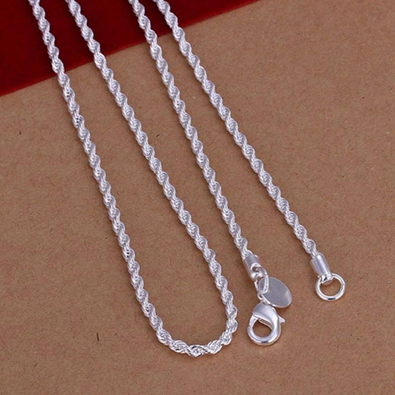 Promo Bluelans Women Plated 2mm Twisted 