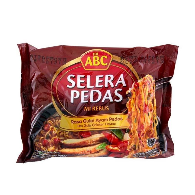 kandungan kalori dalam mie ABC selera pedas