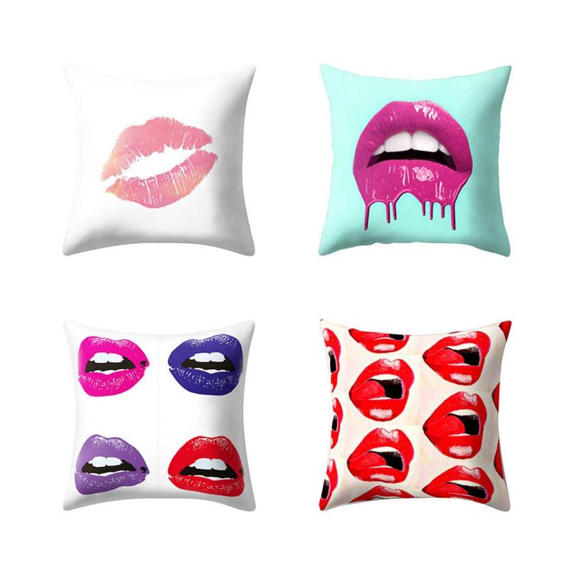 lip throw pillow