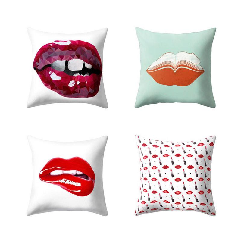 lip throw pillow