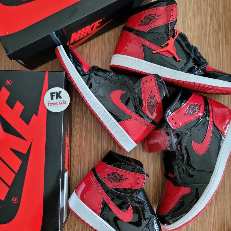 Jual air jordan 1 bred toe hot sale