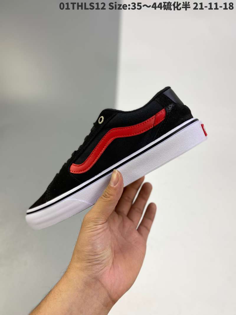red & black vans