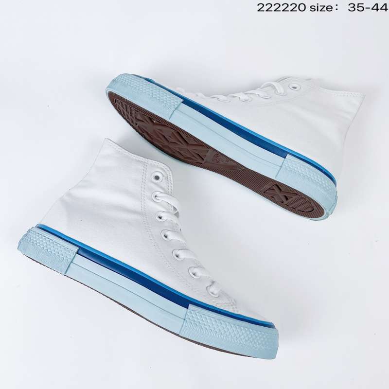 multicolored high top converse