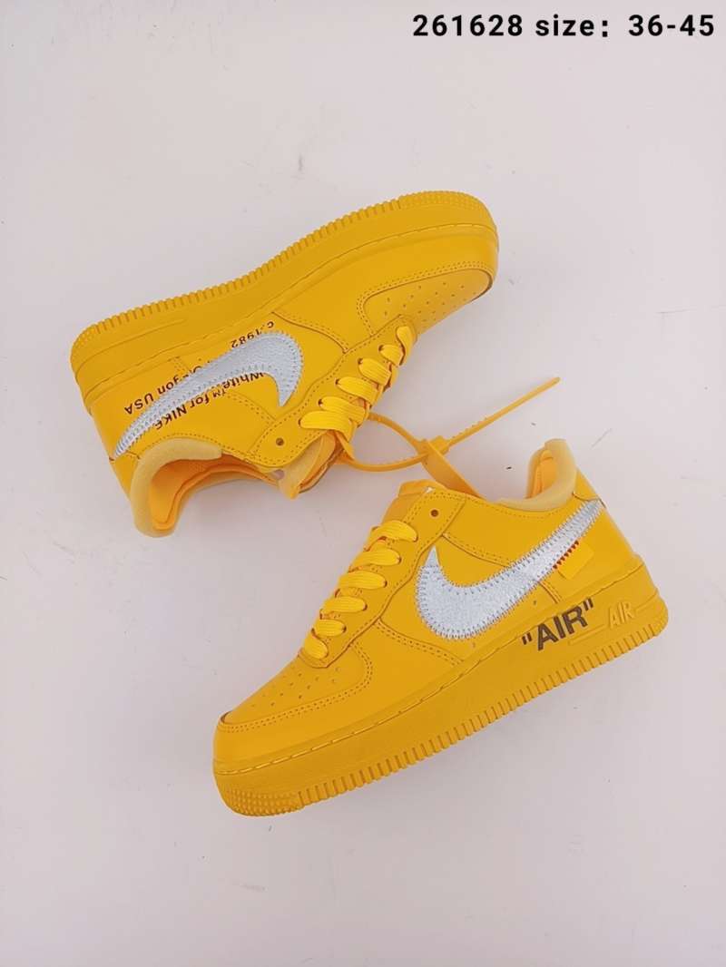 Samengesteld Ruim Delegatie Jual NIKE airforce 1 low virgin abloh x off white co branded air force one  shoes feature white as the main color and a silver Swoosh logo embellished  wit - 39 di