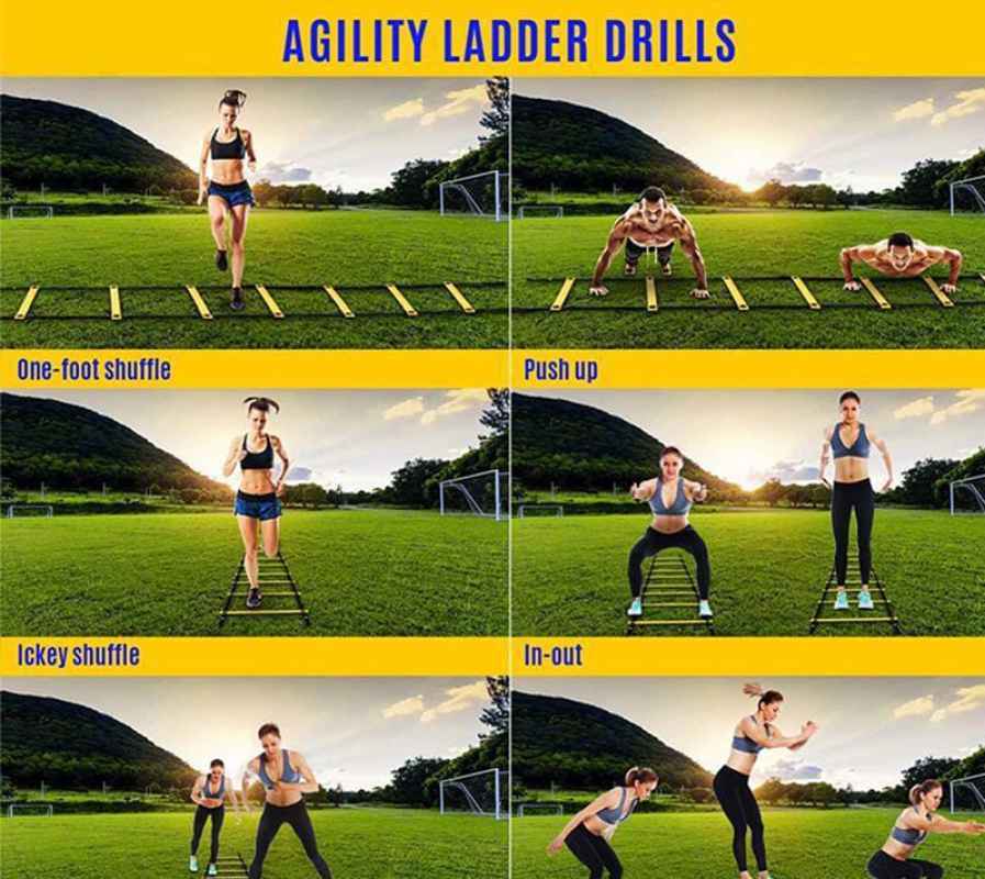 Agility Ladder Drills Ladder Run Speed Ladder Training Basketball
