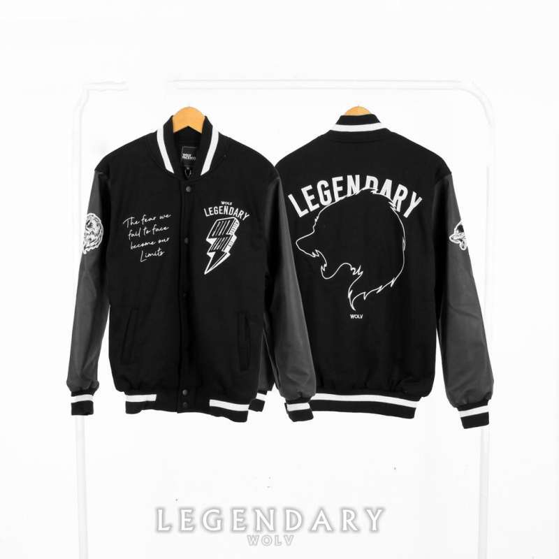 Jual Jaket Varsity Baseball Pria Bordir 