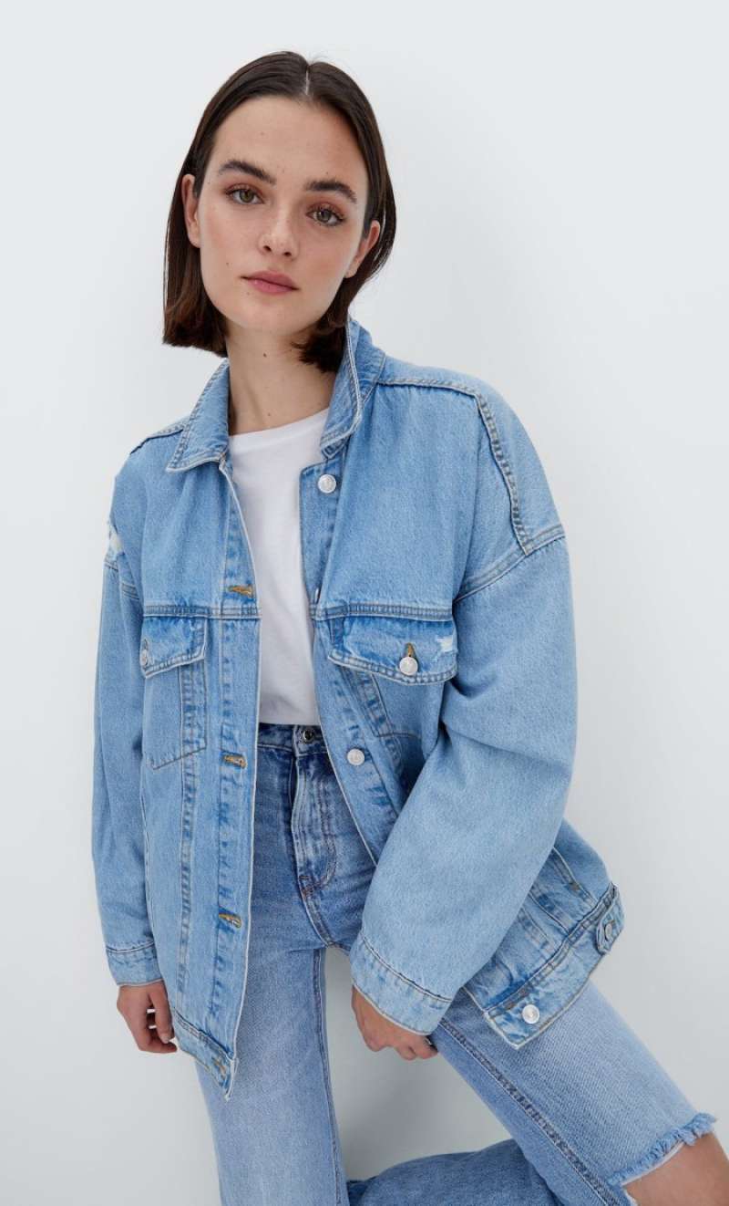 Oversized denim jacket di Seller snomil 