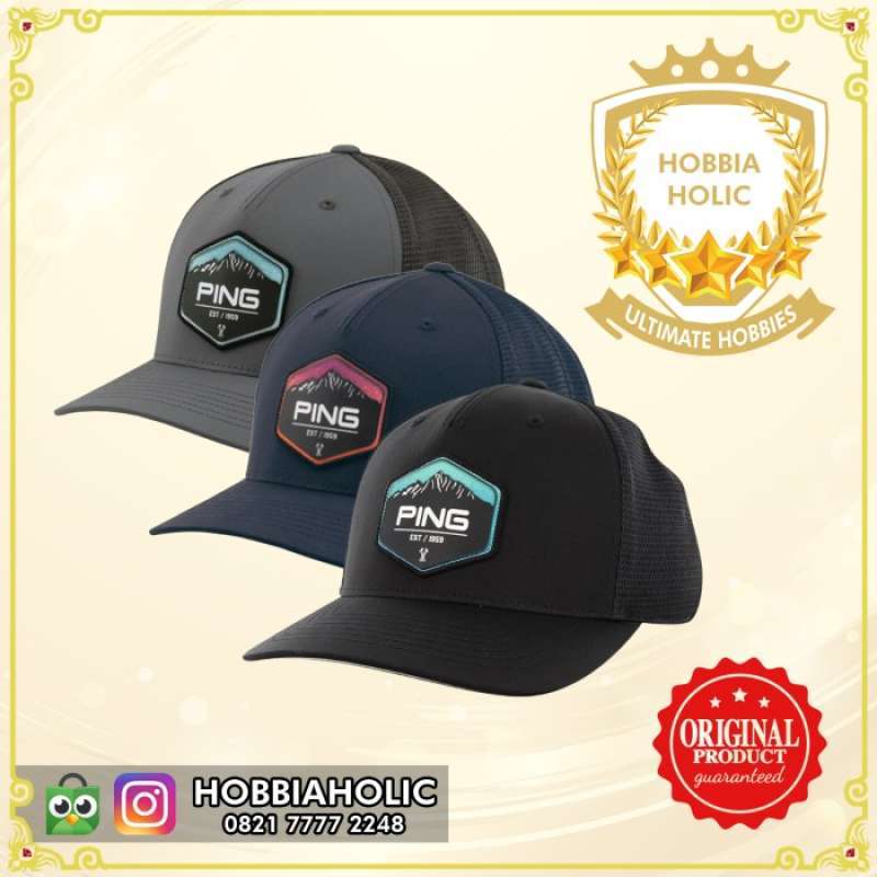 Topi Golf Cap Ping Summit Patch 201 