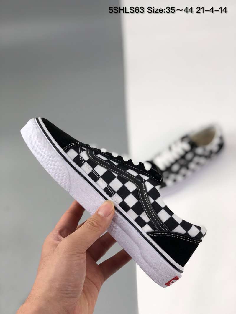 checkered canvas vans