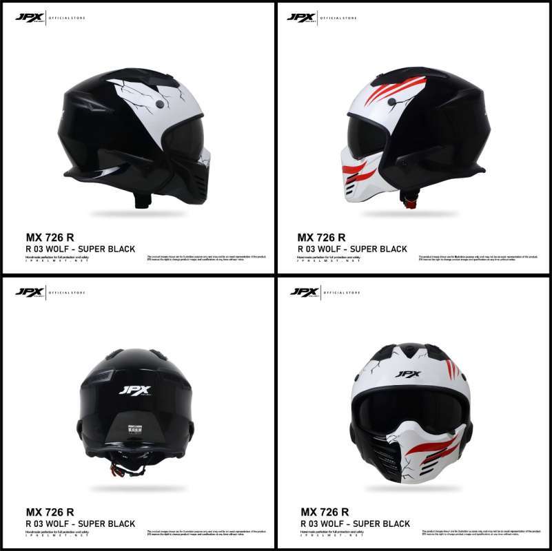 Jual Helm JPX Full Face Mx-726R - R03 