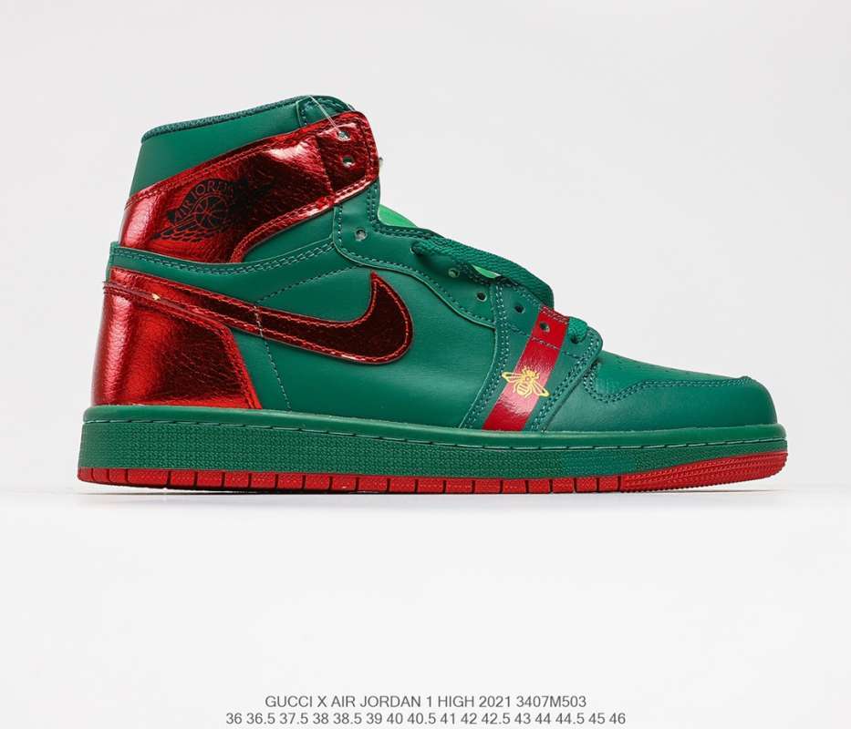 Jual Original men women shoes Gucci x NIKE AIR JORDAN NIKE AIR JORDAN AJ1  NIKE AIR JORDAN AJ1 NIKE AIR JORDAN 1 Gucci co branded NIKE AIR JORDAN 1  Joe - 43