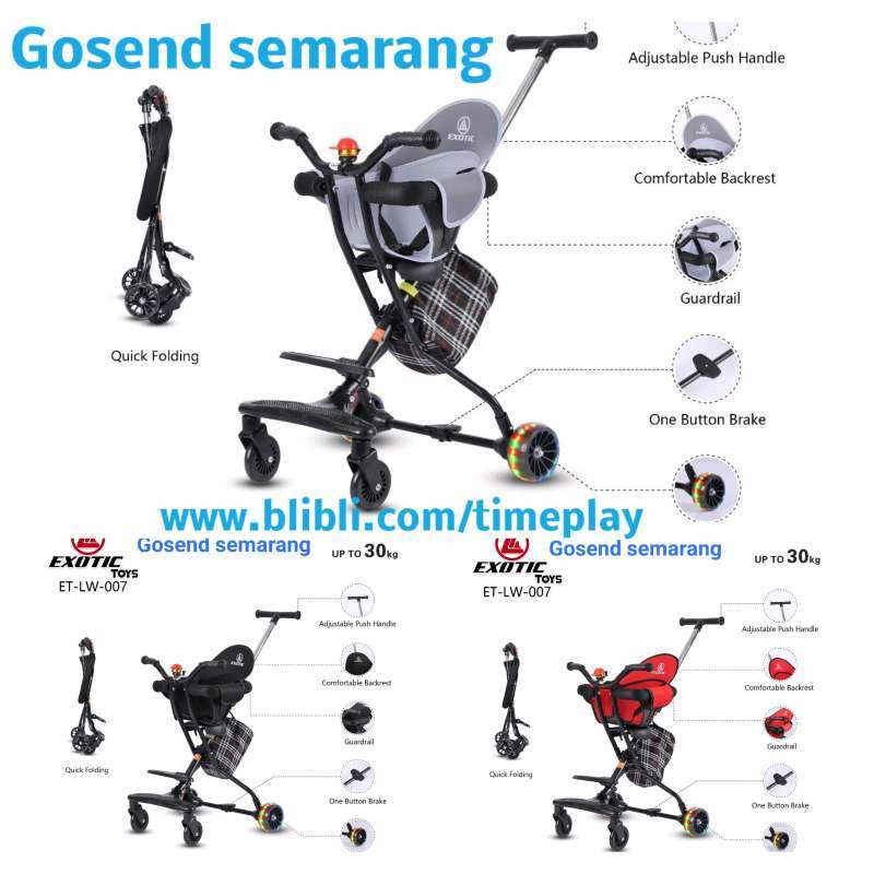 Magic Stroller Micro Trike Kursi duduk jalan jalan Exotic LW 007 ET-LW007  kereta