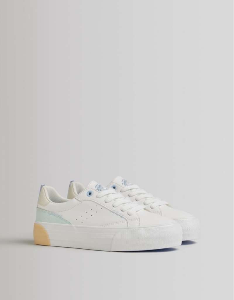 monochrome platform trainers