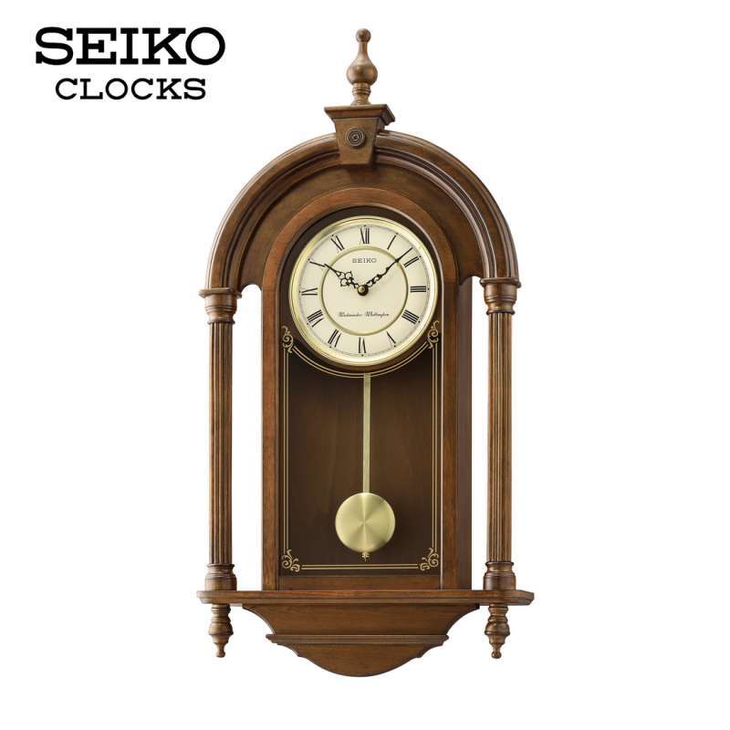Promo Seiko Westminster Whittington Pendulum Alder Wood Case Qxh