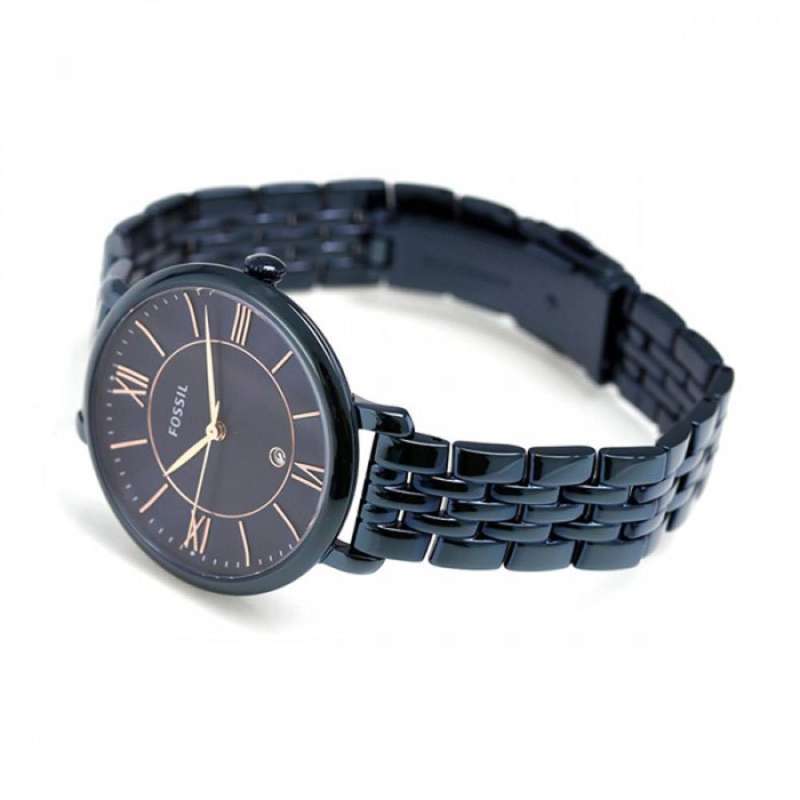 Promo JAM TANGAN WANITA CEWEK FOSSIL JACQUELINE DATE BLUE ES4094
