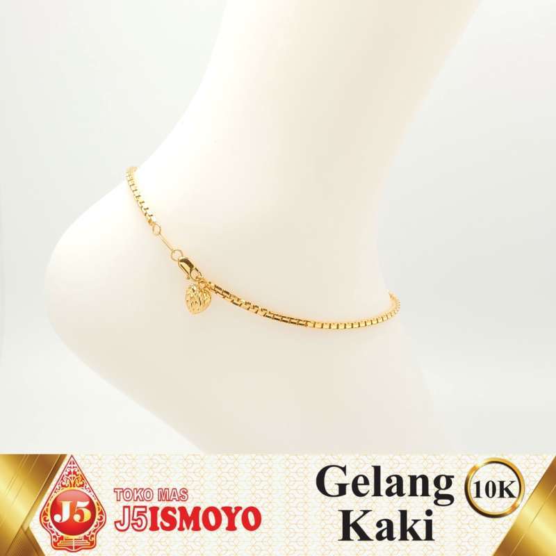 Jual J5 Ismoyo Gelang Kaki Emas Santa Model Simple - 2 Gr di ...