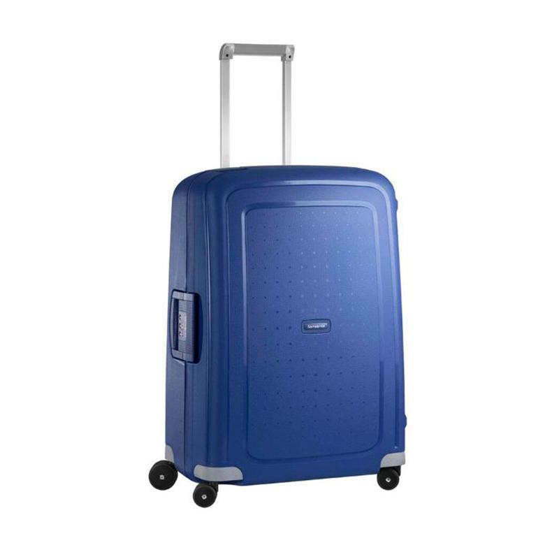 dark blue luggage