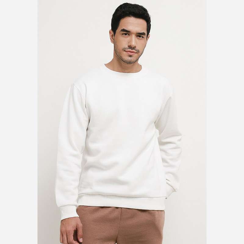 Sweater hoodie putih cheap