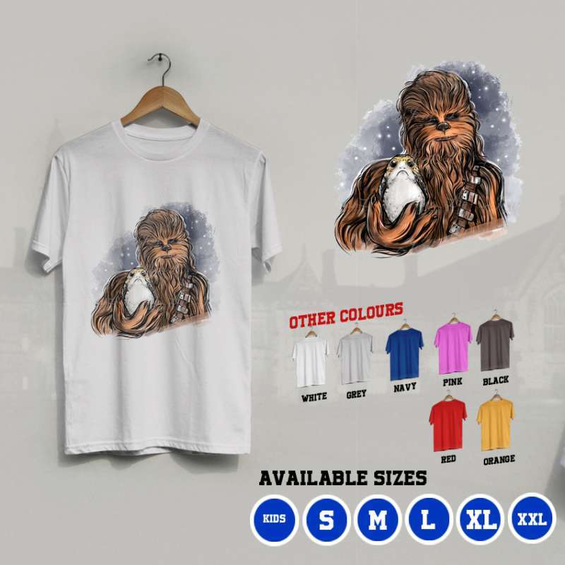 Jual Gults K/381 Kaos Chewbacca Chewie 