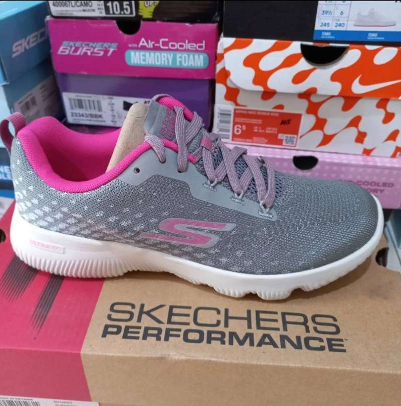 Jual ORI SEPATU WANITA SKECHERS GO RUN WOMENS 128020 GYPK di