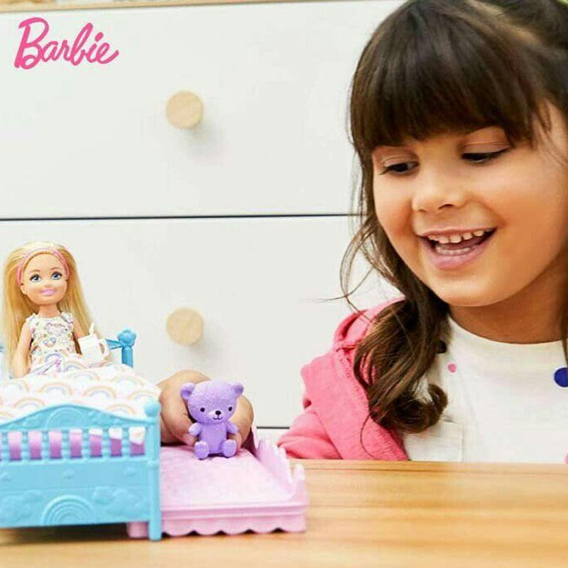 barbie club chelsea bedtime doll & playset