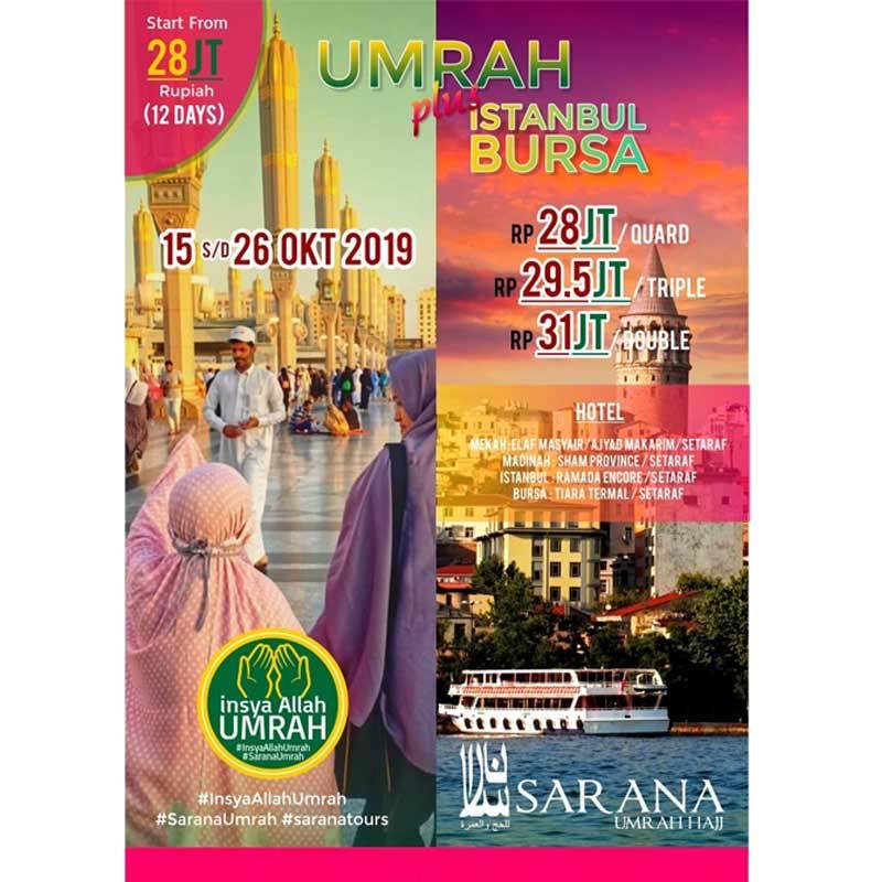 Jual Sarana Umrah Istanbul Bursa Paket Umrah Plus 15 Oktober 2019 12 Days Online November 2020 Blibli