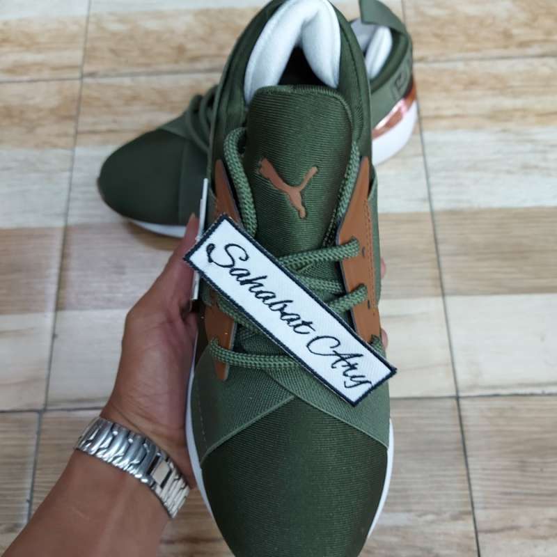 puma muse satin green
