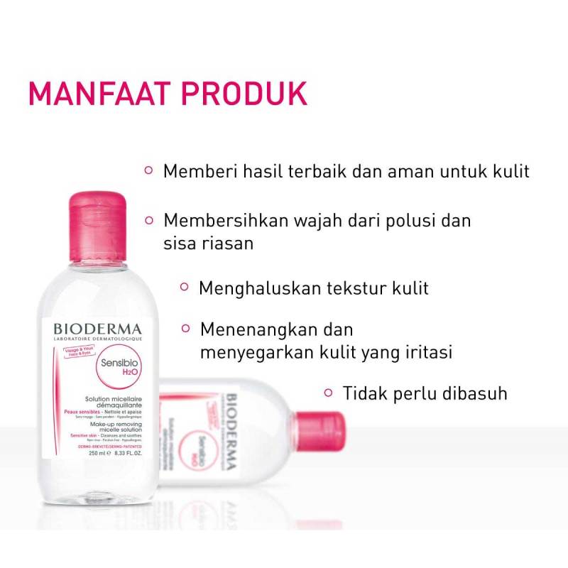 Jual Bioderma Sensibio H2o Make Up Removing Micellar Water Sensitive Skin Original 100 Ml Online November 2020 Blibli