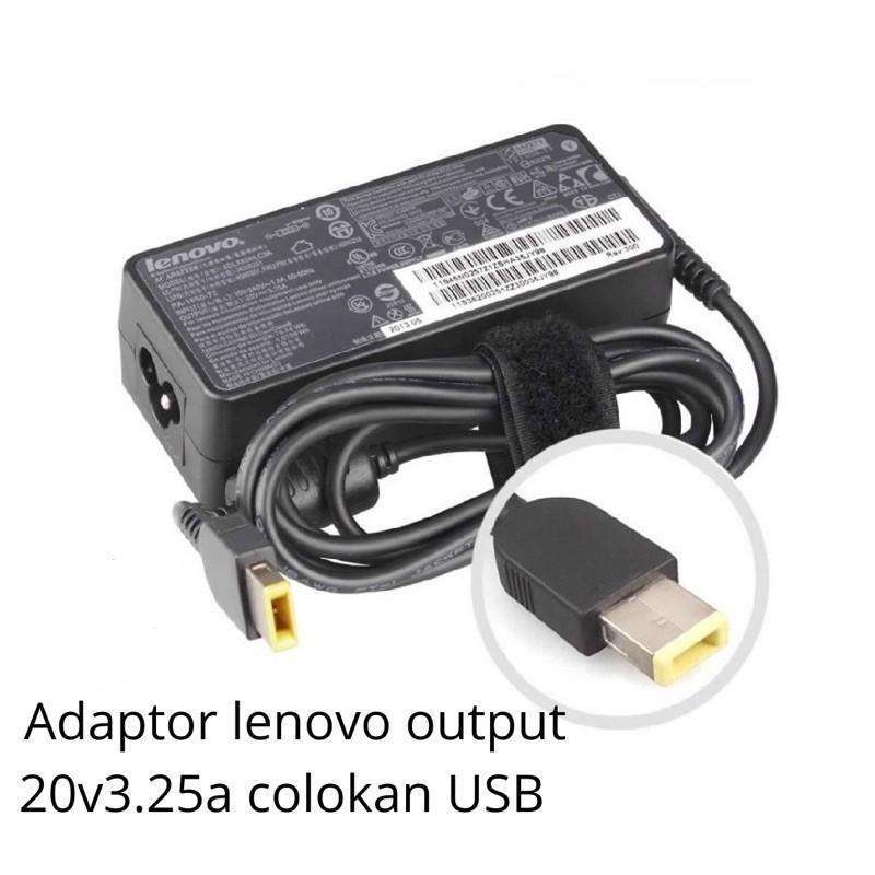 Jual Adaptor Lenovo 20v Jack Petak USB Original Charger