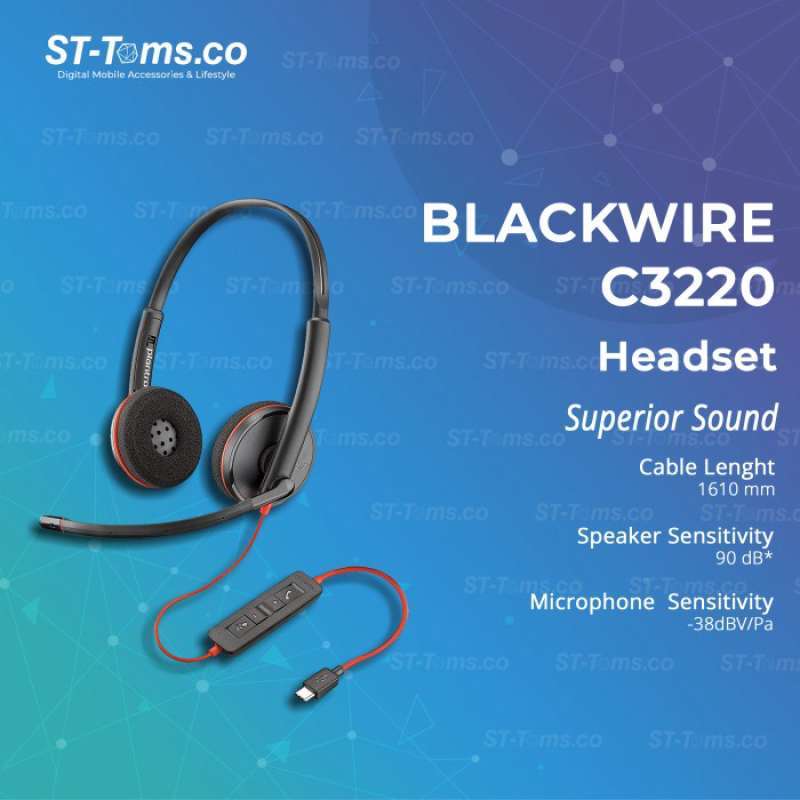 Jual Plantronics Blackwire C3220 / C 