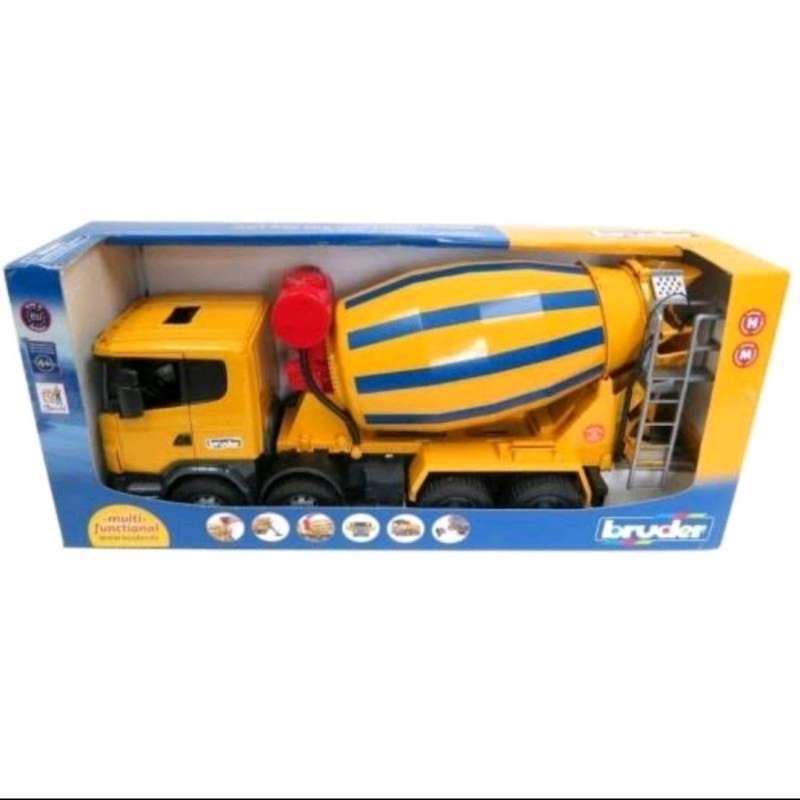 Jual Bruder toys scania R series cement mixer truck 3554 di Seller