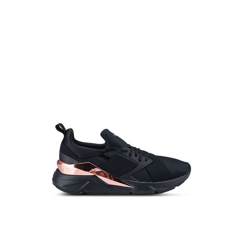 black puma muse trainers