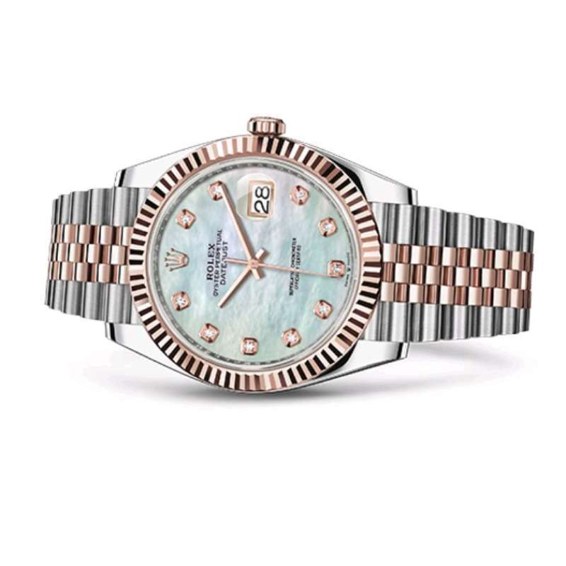 41m, Diamond Index MOP Dial Steel 