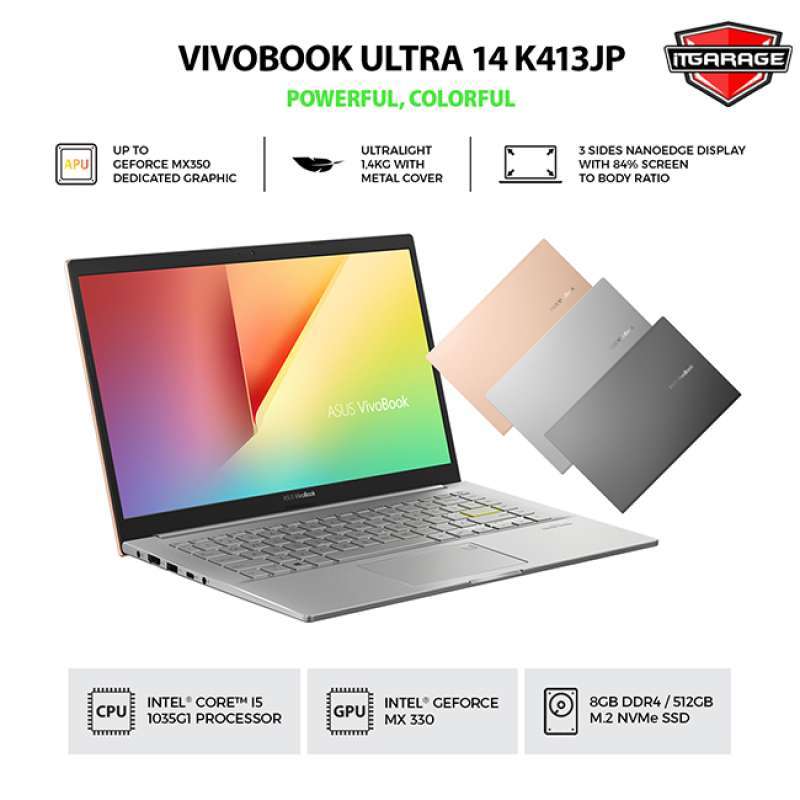 Asus Vivobook Ultra K413JP-VIPS553|i5-1035G1/8G/512G/MX330-2G