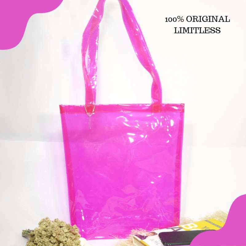 Jual Tote Bag Plastik Transparan Model Terbaru Kekinian Harga