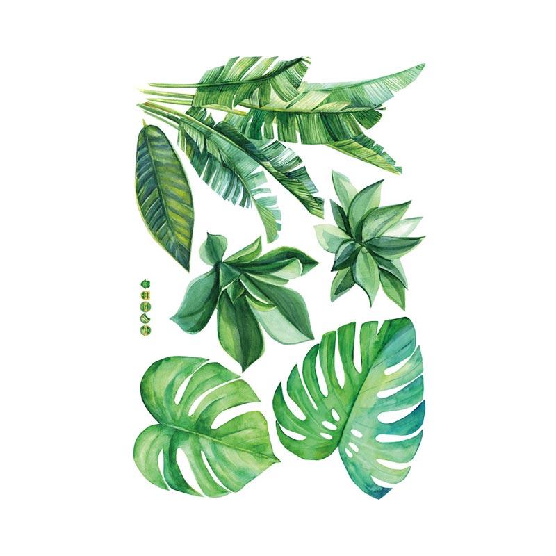 Jual Eds Palm Leaves Leaf Watercolor Ferns Decals Murals Home