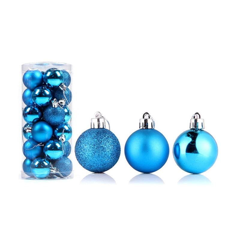 Diameter 2 4 24pcs Winter Blue And White Frozen Themed Decoration
