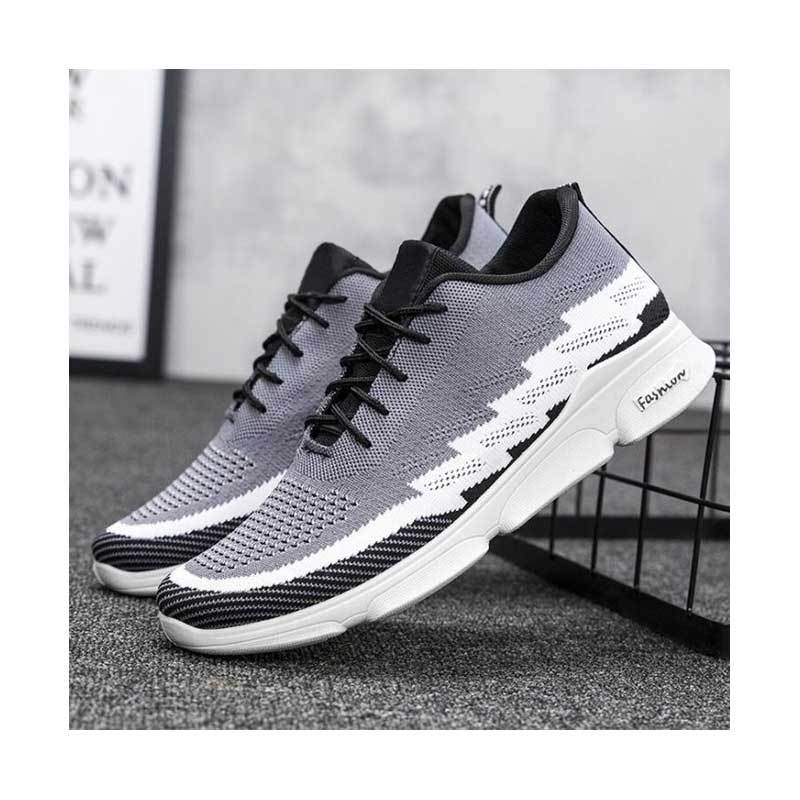 Jual Sepatu Sneakers Impor Murah Sneakers Air Mesh Sepatu Olahraga Pria Running Shoes Sepatu Pria Murah Sepatu Olahraga Murah Grey White Online Oktober 2020 Blibli Com