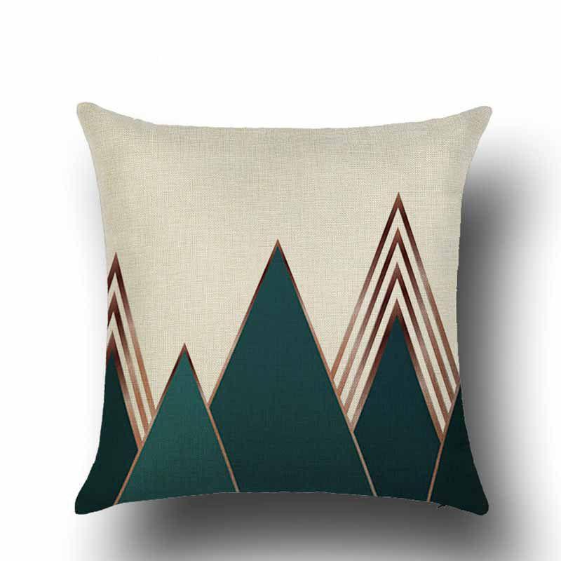 Jual H Ikea 2 Blue Nordic Geometric Elk Triangle Pad Cover