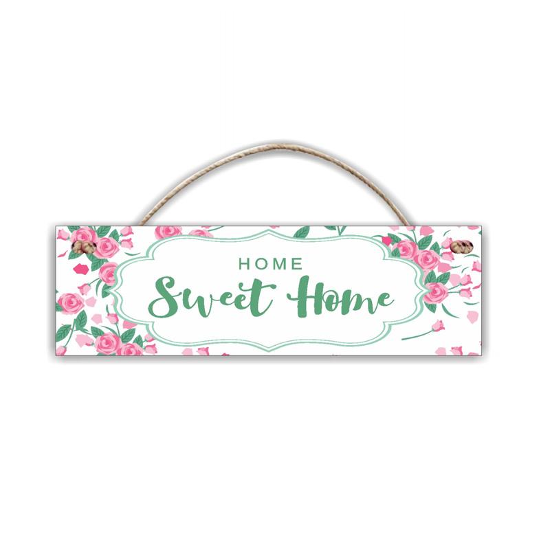 Jual Oem Home Sweet Home Bunga Gantungan Dekorasi Dinding Pink