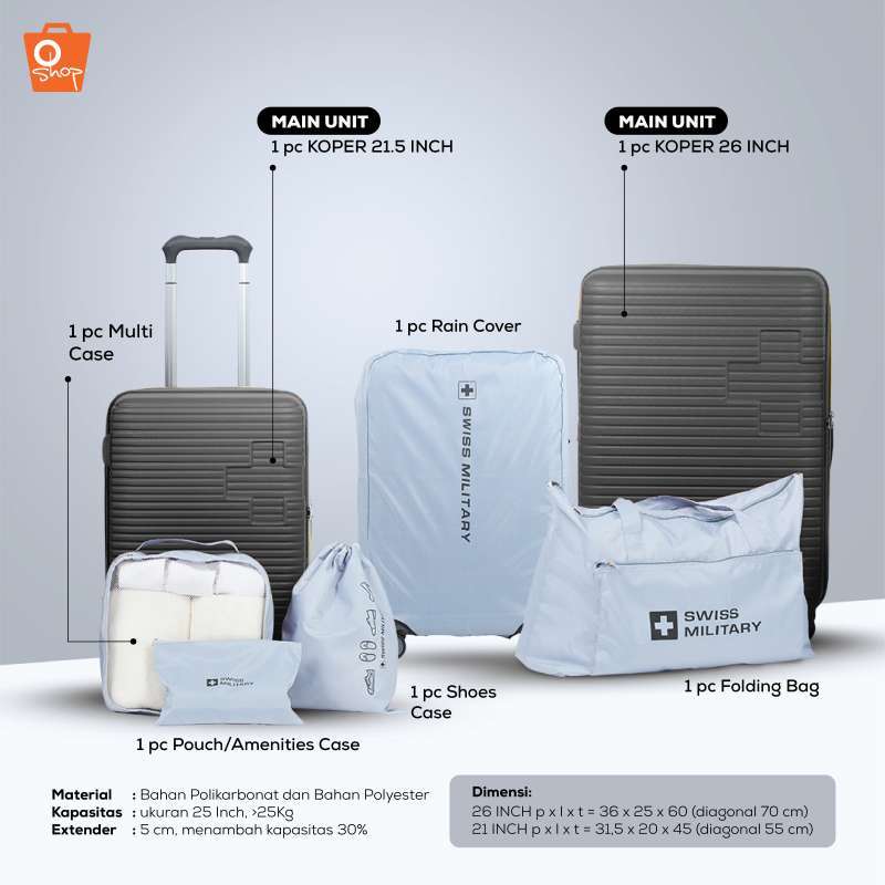 Koper Hardcase Premium Untuk Bagasi Dan 
