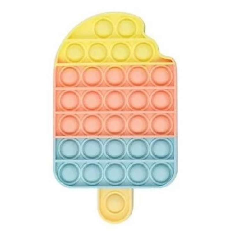 Fidget Pop It Toy Rainbow 13cm Mainan 