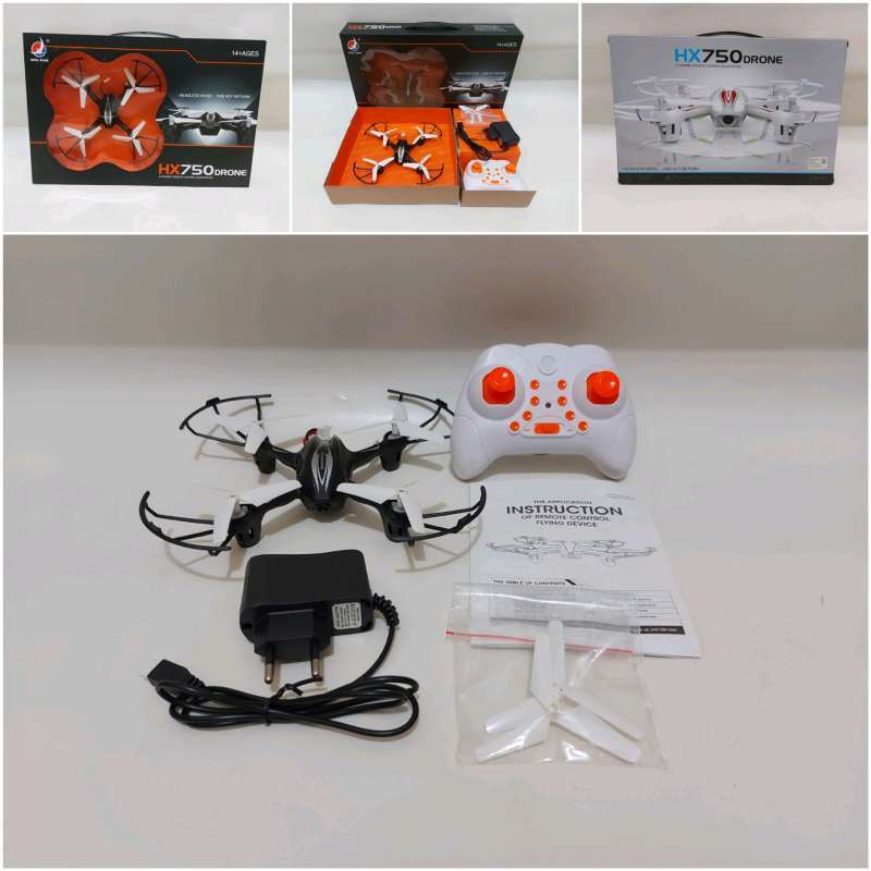 Jual Mainan Remote Control Pesawat Drone Mini Hitam di Seller