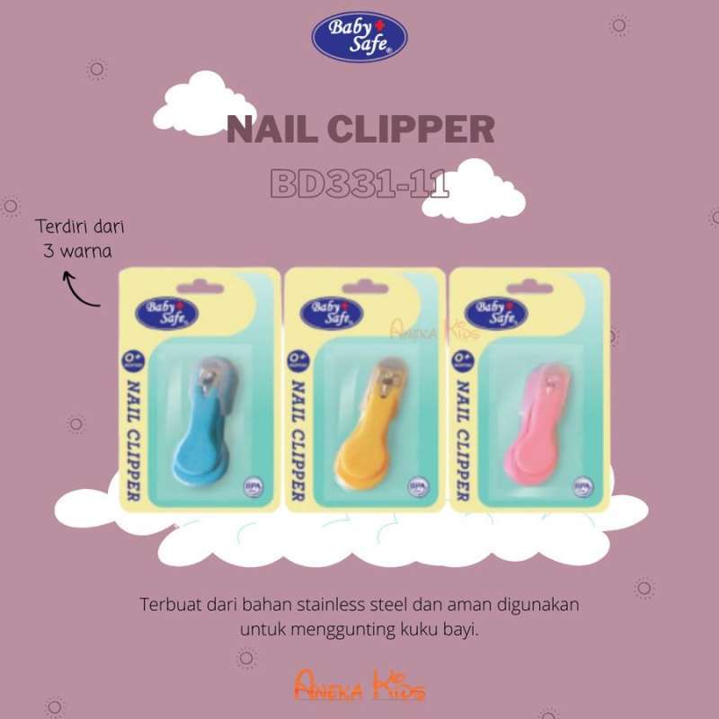 Promo Baby Safe Nail Clipper Bd331-11 Gunting Kuku Diskon 19% Di
