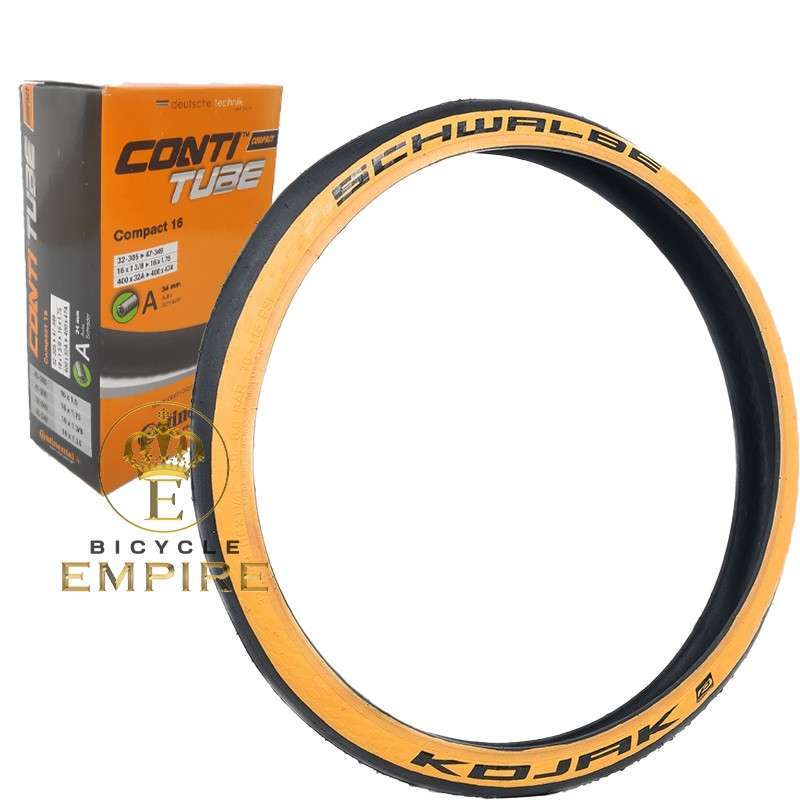 Jual Ban Luar Sepeda Lipat Brompton Schwalbe Kojak Tan Wall 16 X 1 1 4 Ban Dalam Continental 16 Av 34 Di Seller Bicycle Empire Cilembang Kota Tasikmalaya Blibli