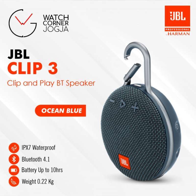 Jbl clip 3 ocean outlet blue