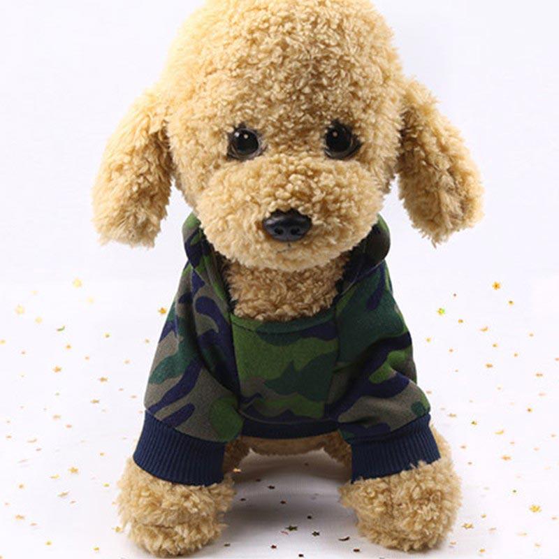 h ikea dog clothes winter pet jacket cotton warm camouflage for small dogs puppy coat french bulldog clothing cat suit green
