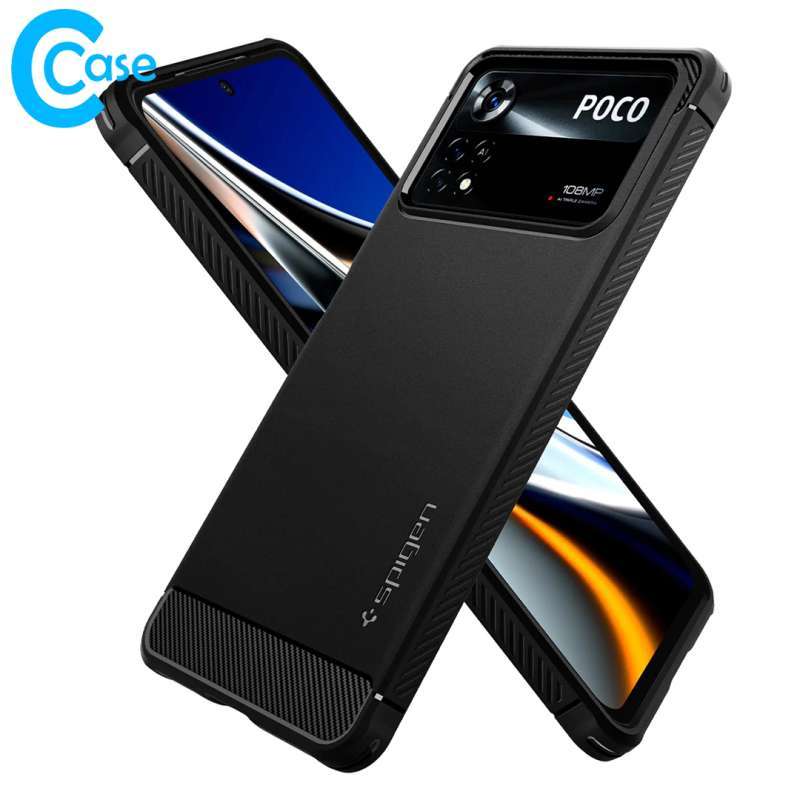 Original Spigen Rugged Armor Case Poco X4 Pro 5G
